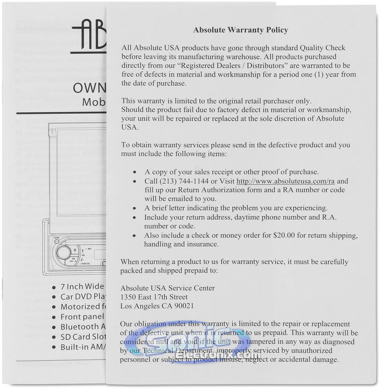 Absolute AVH-5100BT Image 10