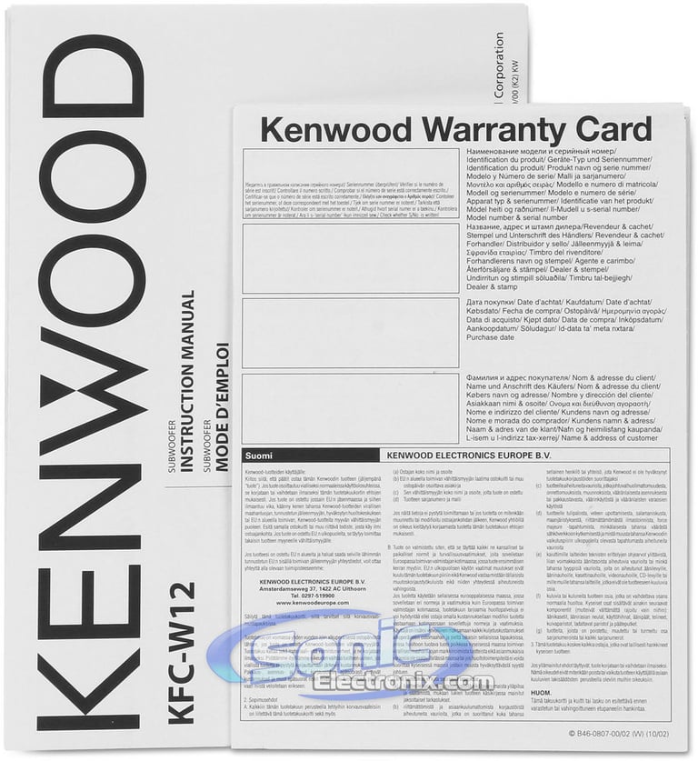 Kenwood KFC-W12 (Open Box) Image 7