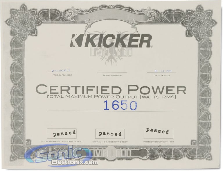 Kicker ZX1500.1 (11ZX1500.1) Image 7