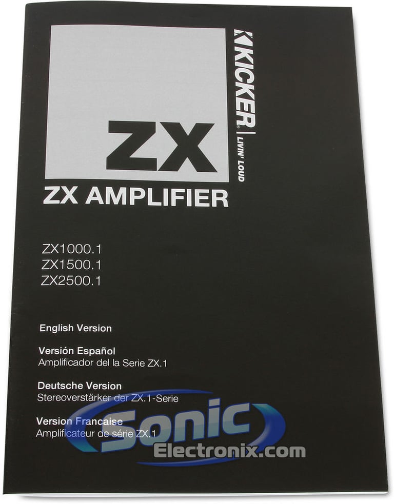 Kicker ZX1500.1 (11ZX1500.1) Image 8