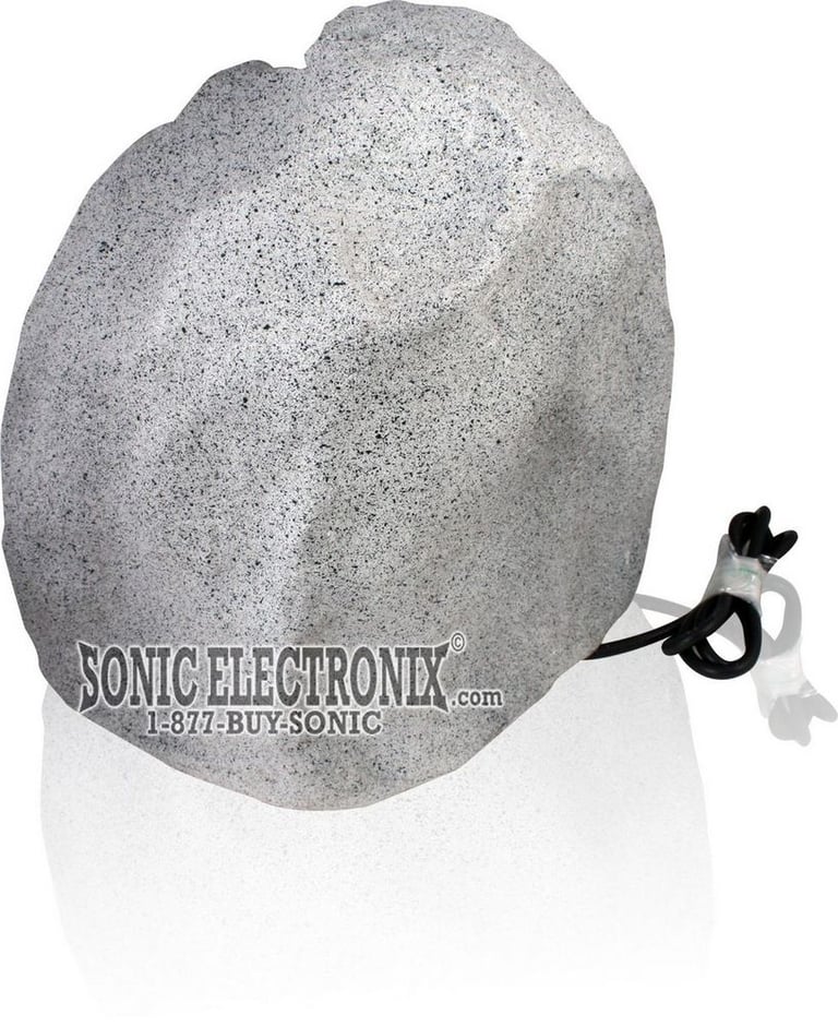 OR8020R -- 8" Decorative Outdoor River Rock (Light Gray) Speaker Image 2