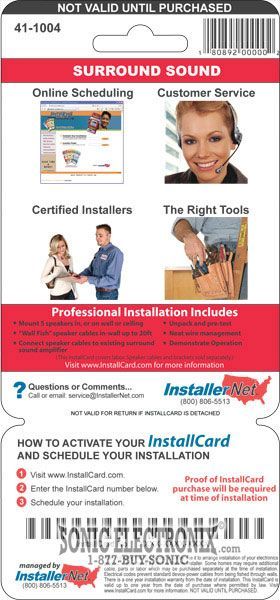 InstallCard 41-1004 (Surround Sound) Image 2
