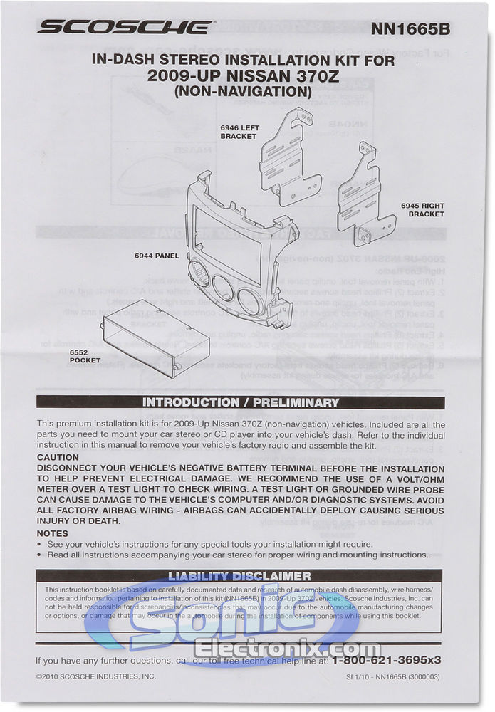 Scosche NN1665B Dash Kit Image 2