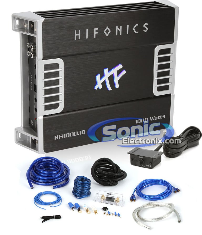 Hifonics HFi1000.1D + Amplifier Kit Image 1