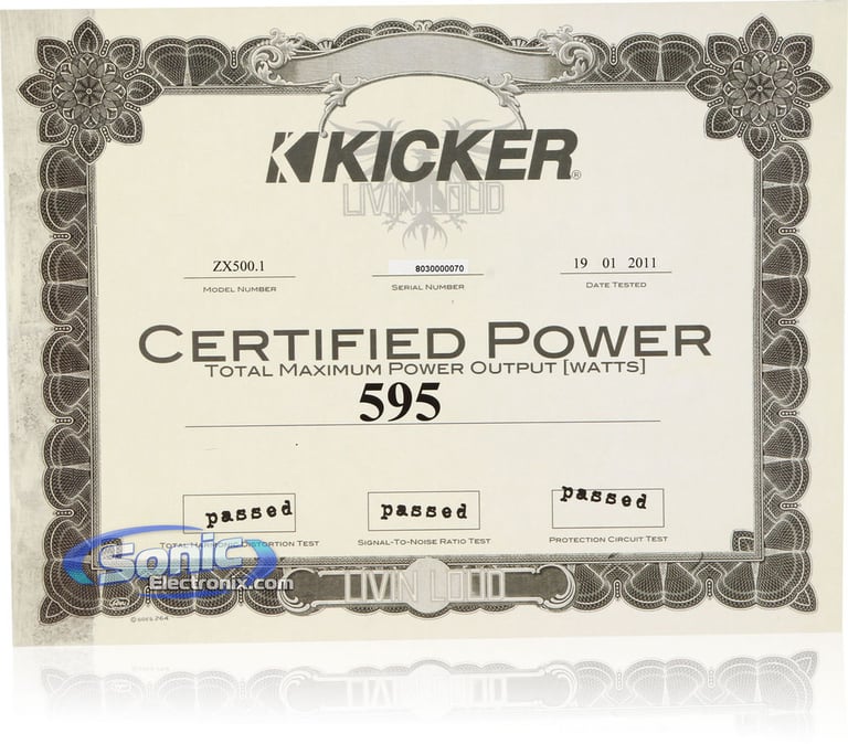 Kicker ZX500.1 (11ZX500.1) Image 7