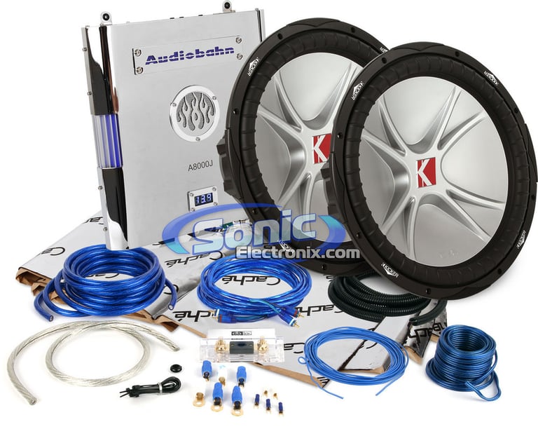 2000W Kicker + Audiobahn  Bass Bundle Image 1