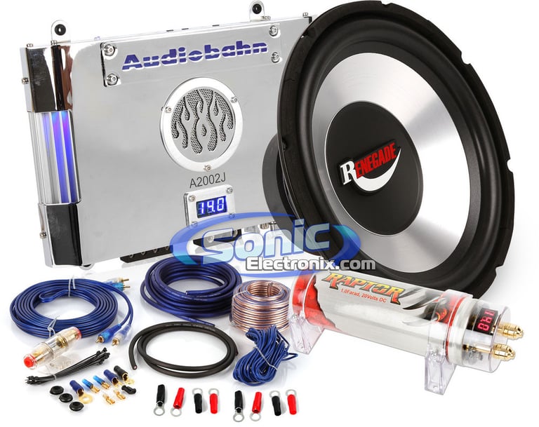 600W Renegade + Audiobahn Bass Bundle Image 1