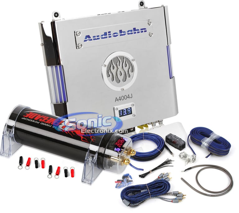 Audiobahn A4004J + Amplifier Kit Image 1
