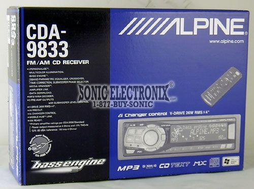 Alpine CDA-9833 Image 3