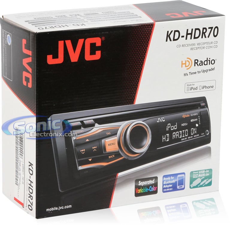 JVC KD-HDR70 Bluetooth Bundle Image 8