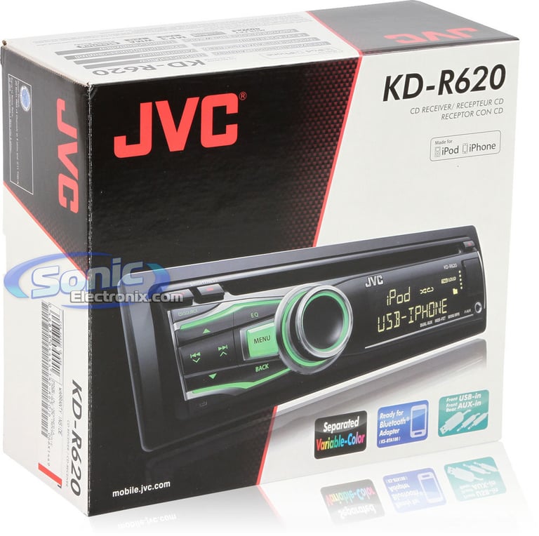 JVC KD-R620 Bluetooth Bundle Image 8