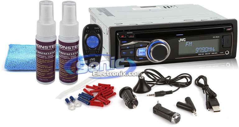 JVC KD-R620 Bluetooth Bundle Image 1