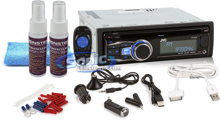 JVC KD-R620 Bundle with iPod Cable Image 1