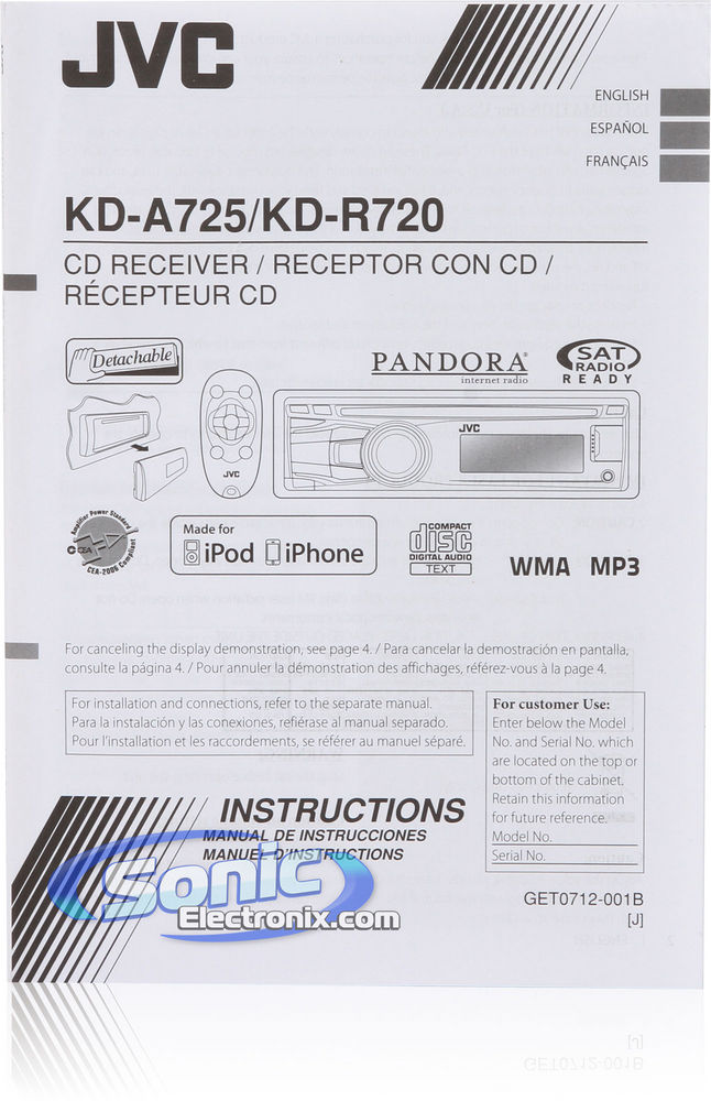 JVC KD-R720 Image 7
