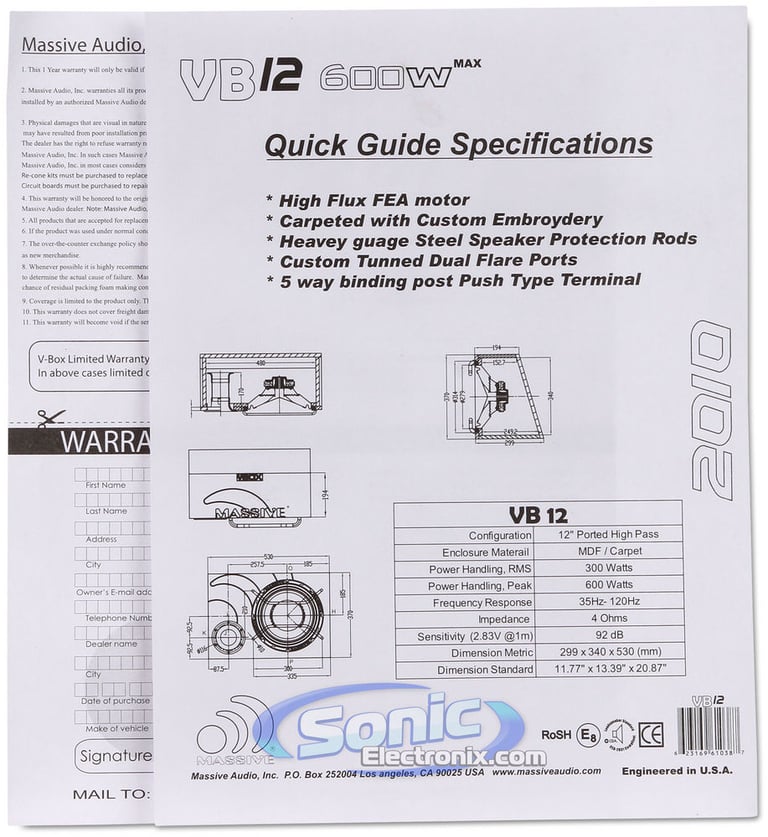 Massive Audio VB12 Image 8