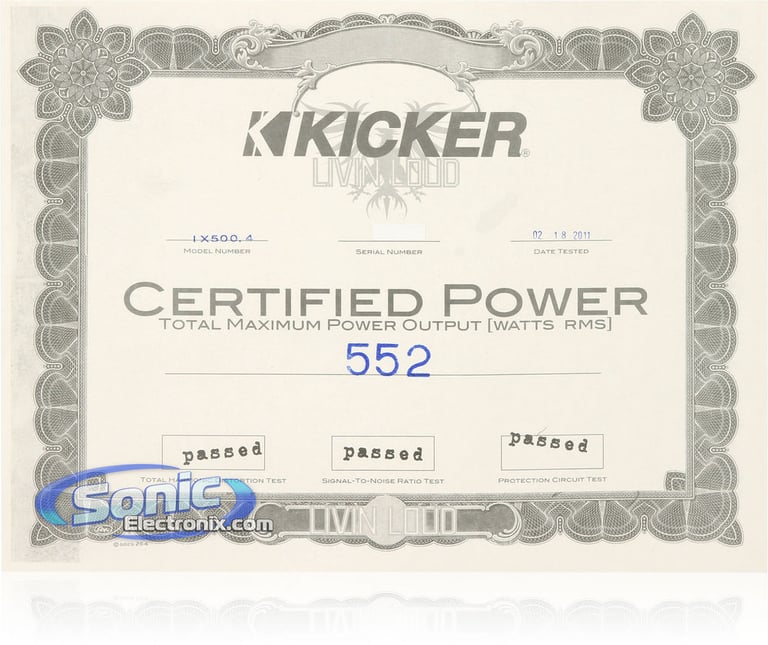 Kicker IX500.4 (11IX500.4) Image 5