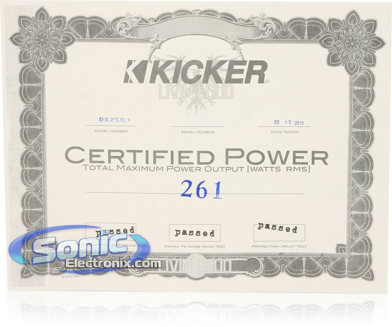 Kicker DX250.1 (11DX250.1) Image 6