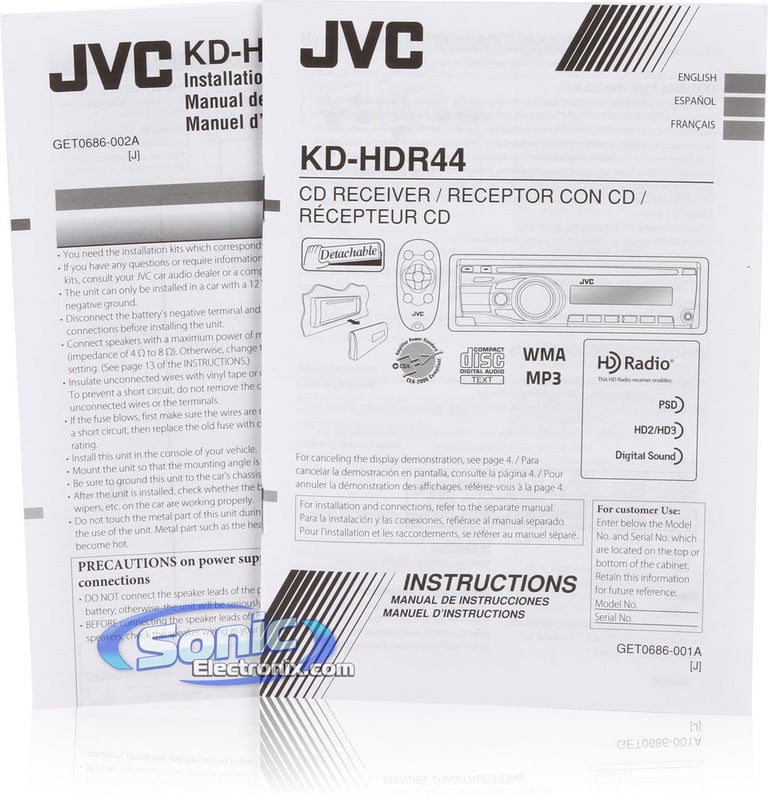 JVC KD-HDR44 Image 7
