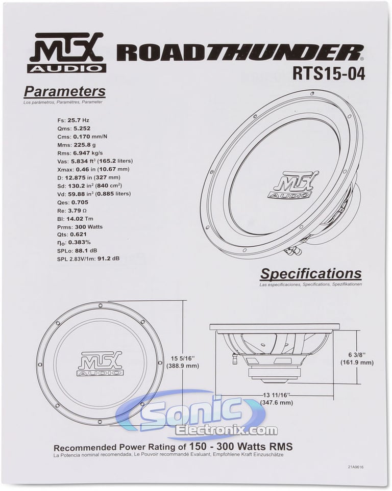 MTX Audio RTS15-04 Image 6