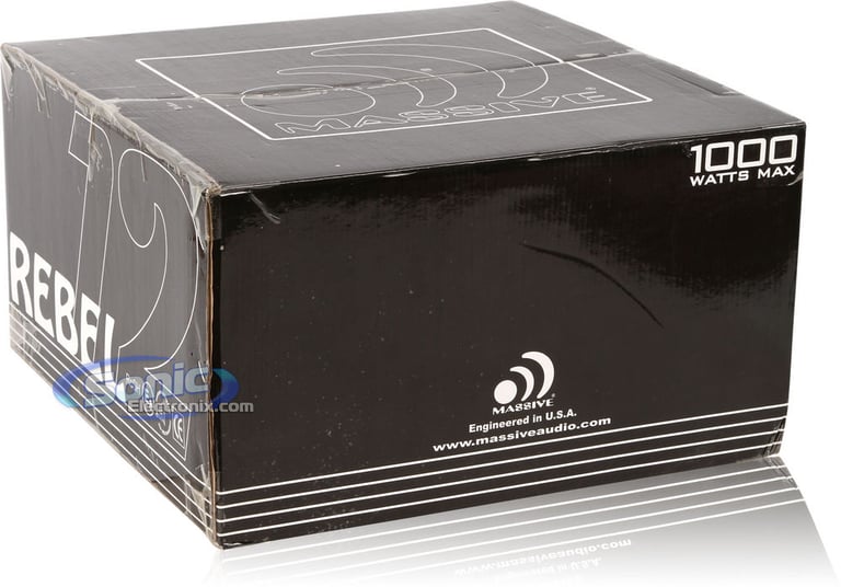 2000W Massive Audio Rebel 12 Subwoofers + Enclosure Bass Package Image 8