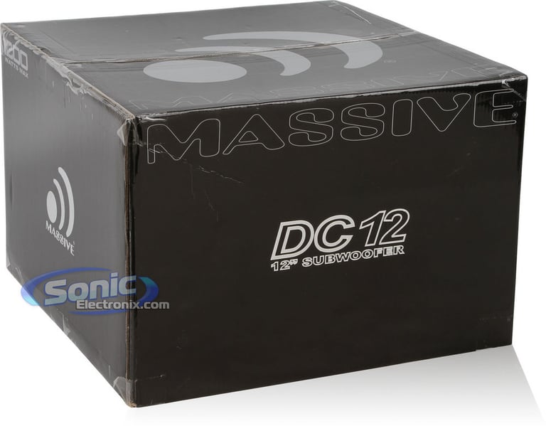 1200W Massive Audio DC 12 Subwoofer + Enclosure Bass Package Image 9