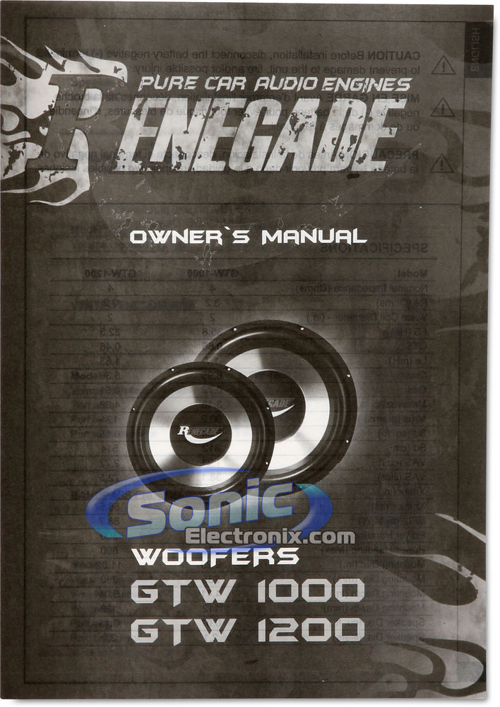 600W Renegade GTW1200 Subwoofer + Enclosure Bass Package Image 7