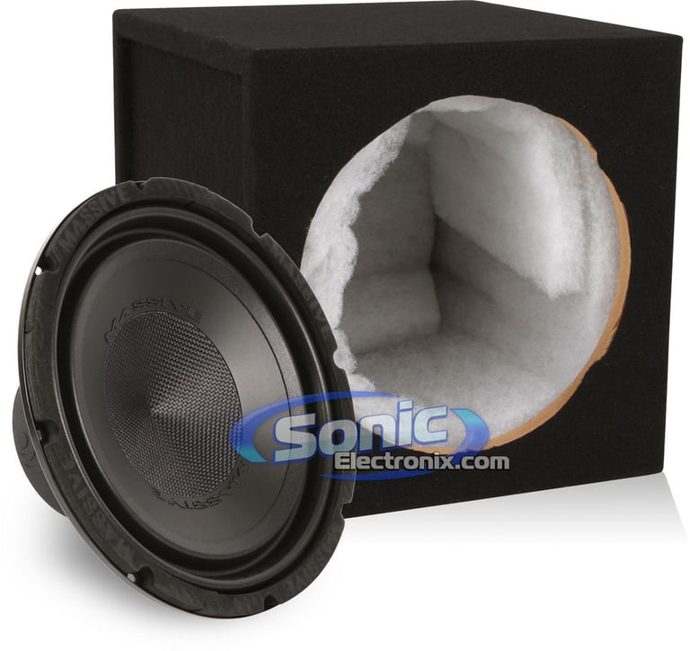 500W Massive Audio V 122 Subwoofer + Enclosure Bass Package Image 1