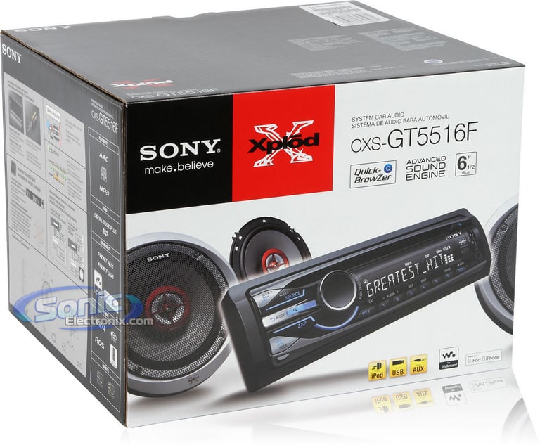 Sony CXS-GT5516F (CDX-GT550UI + Speakers)  Image 15