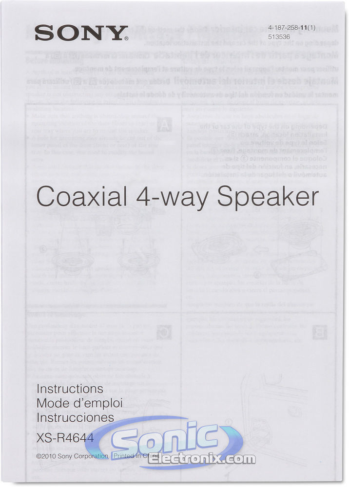 Sony XS-R4644 Open Box  Image 10