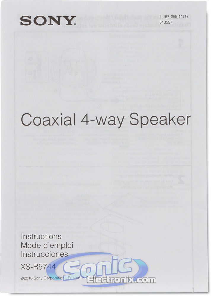 Sony XS-R5744 Image 9