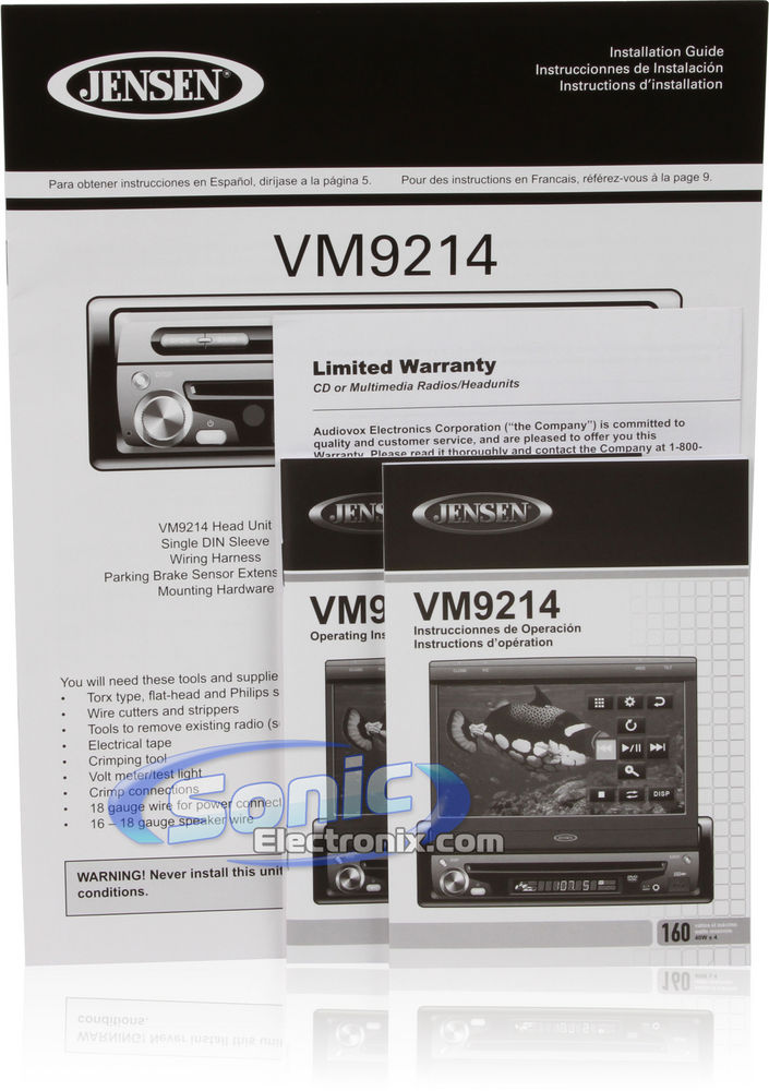 Jensen VM9214 Receiver + JCAM1 Rear View Camera Image 11