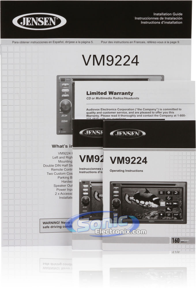 Jensen VM9224 Receiver + JCAM1 Rear View Camera Image 14