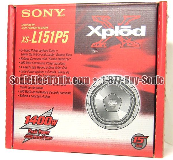 Sony XS-L151P5 15" Xplod Image 3
