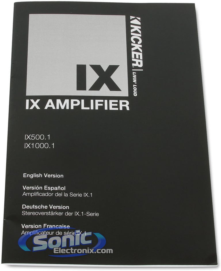 Kicker IX1000.1 (11IX1000.1) Image 8