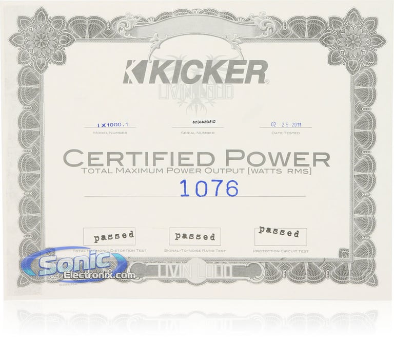 Kicker IX1000.1 (11IX1000.1) Image 9