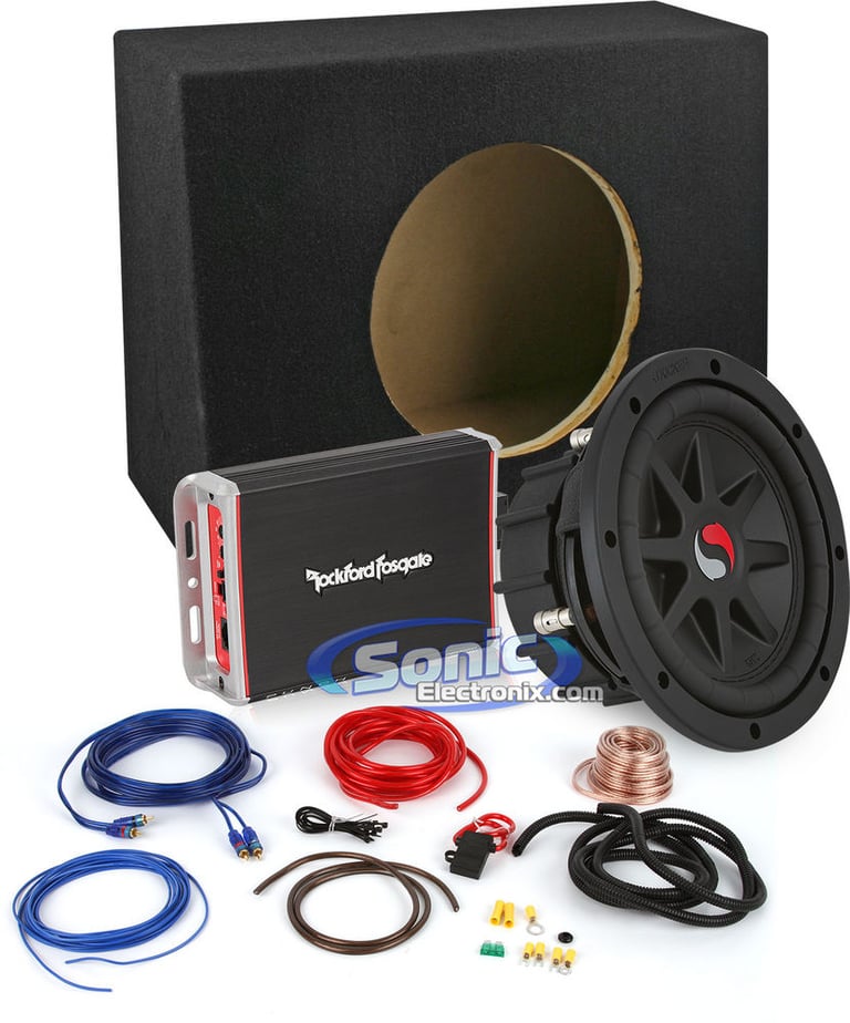 600W Kicker + Rockford Fosgate Complete Bass Bundle Image 1