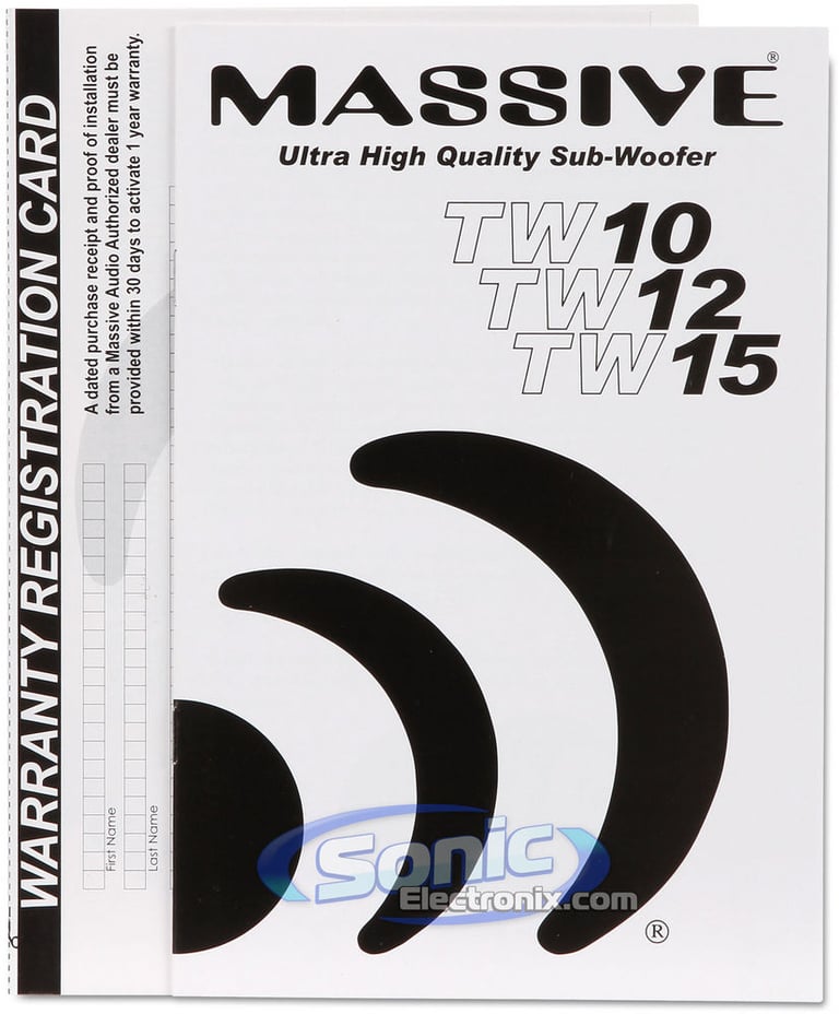 Massive Audio TW 12 Image 7