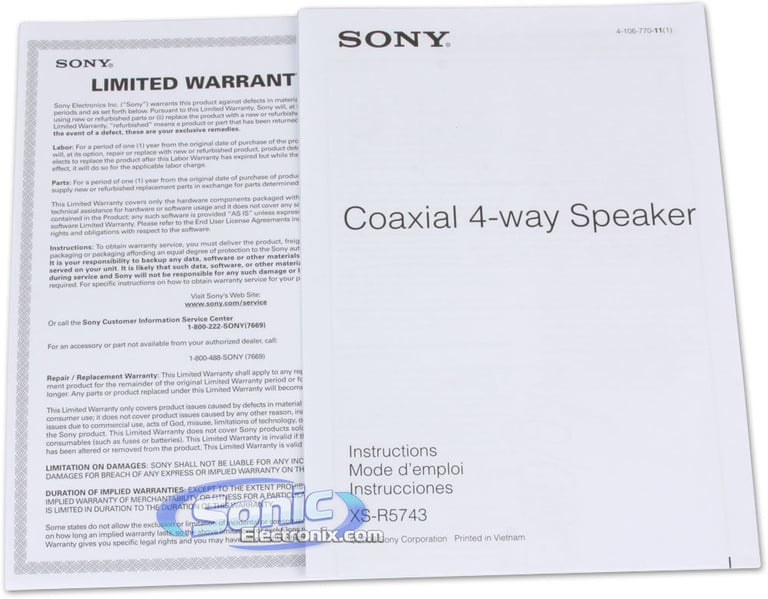 Sony XS-R5743 with Sound Dampener Image 7