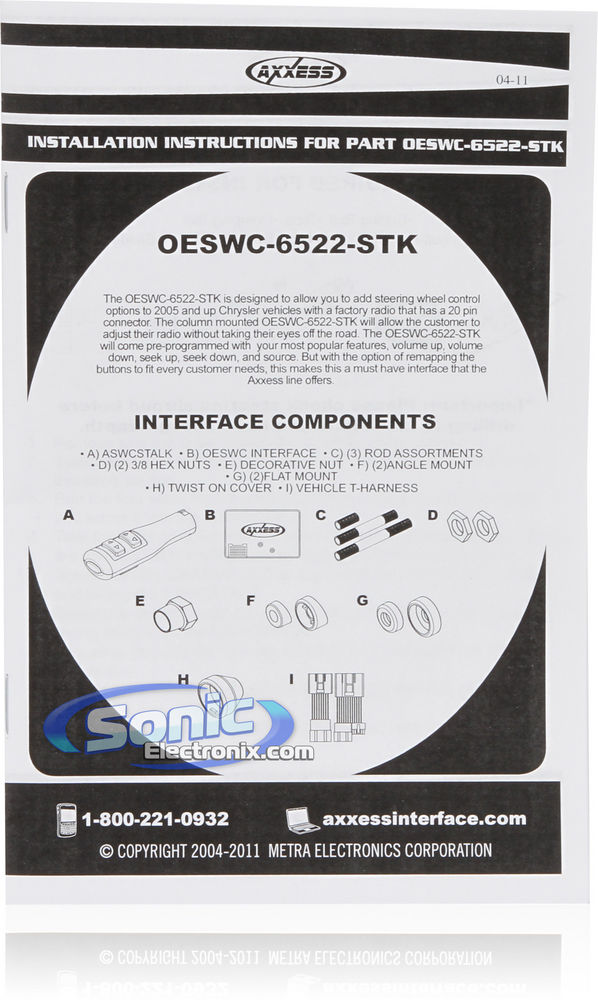 Axxess OESWC-6522-STK Image 7