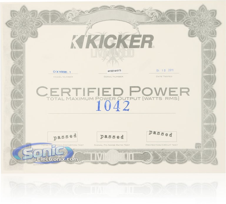 Kicker DX1000.1 (11DX1000.1) Image 7