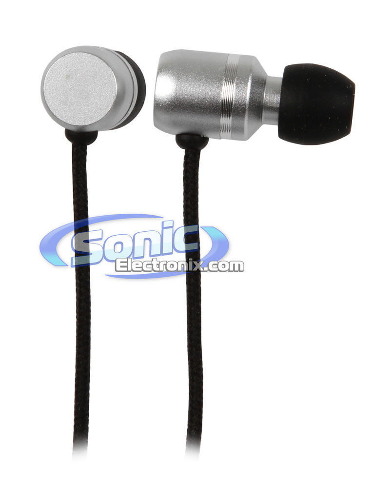 Kicker EB91S In-Ear Monitor Headphones Stereo Earbuds (EB91 Silver) Image 1