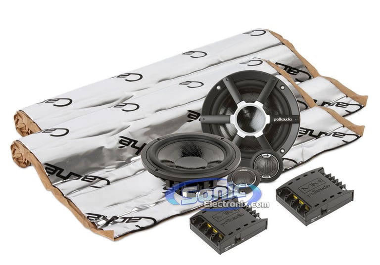500W Polk Audio + Sound Dampening Material Image 1