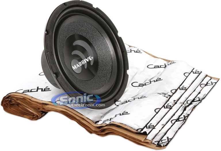 800W Massive Audio + Sound Dampening Material Bass Bundle Image 1