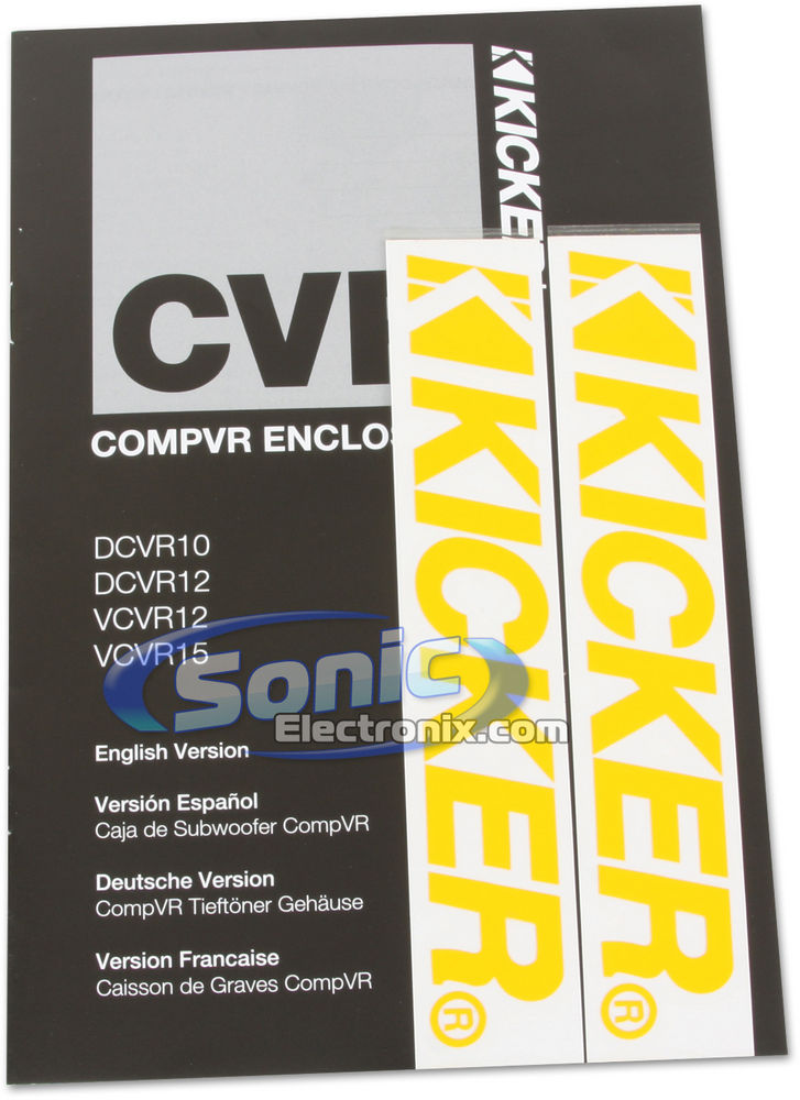 1600W Kicker 10DCVR104 + Sound Dampening Material Bass Bundle Image 6