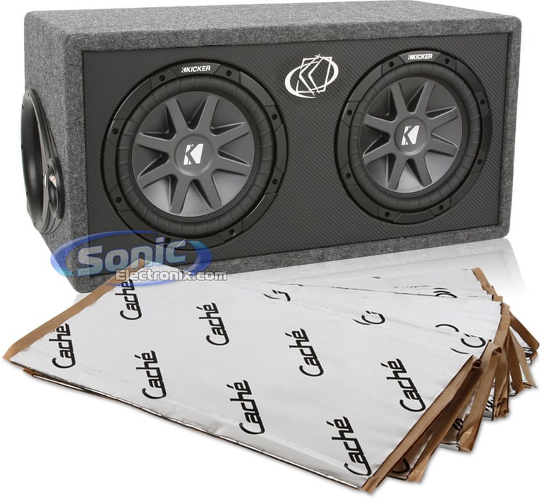 1600W Kicker 10DCVR104 + Sound Dampening Material Bass Bundle Image 1