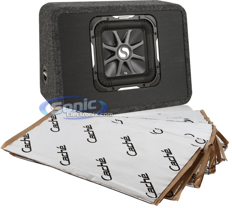 1200W Kicker 11TS10L72 + NVX Sound Dampening Material Bass Bundle Image 1