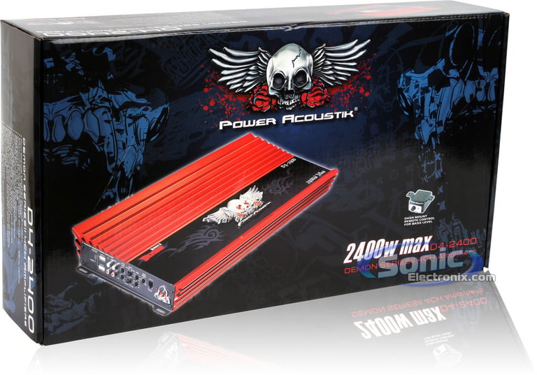 Power Acoustik D4-2400 + Amplifier Kit Bundle Image 9