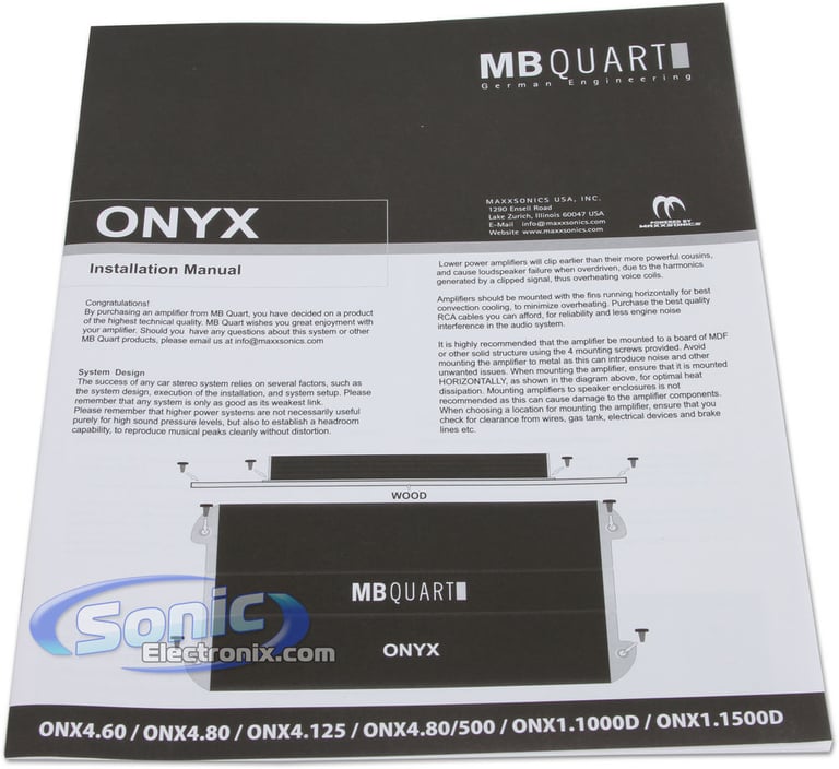 MB Quart ONX4.60 + Amplifier Kit Bundle Image 5