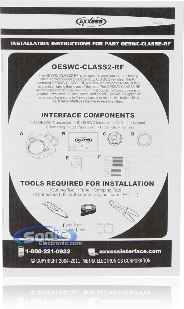 Axxess OESWC-CLASS2-RF Image 8