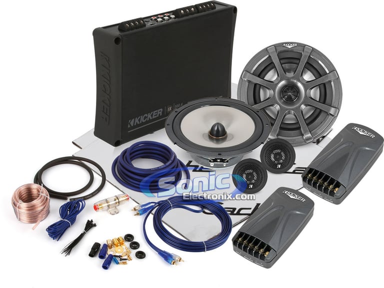 Kicker Amplifier and Speaker Bundle Image 1